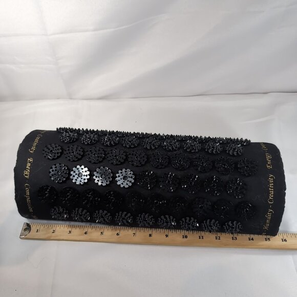 Shakti Mat Acupressure Kanjo Black Pillow Yoga Stress Pain Relief Relax Neck - Picture 10 of 10